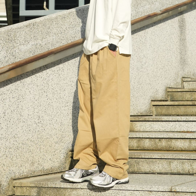 垂感山系工裝直筒休閒褲