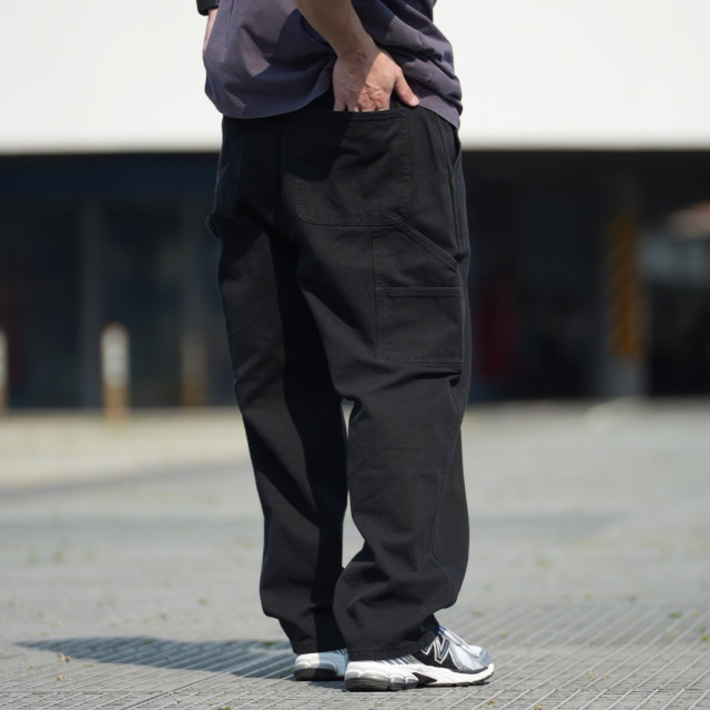 水洗做舊多口袋工裝長褲