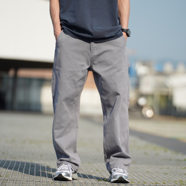 水洗做舊多口袋工裝長褲