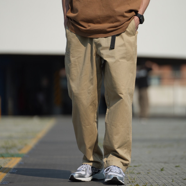 微錐廓型隱藏拉鏈反摺長褲