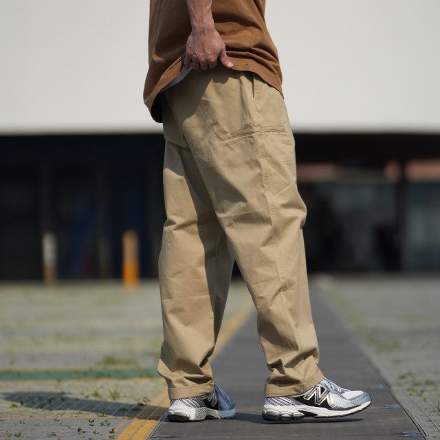 微錐廓型隱藏拉鏈反摺長褲