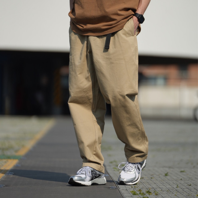 微錐廓型隱藏拉鏈反摺長褲