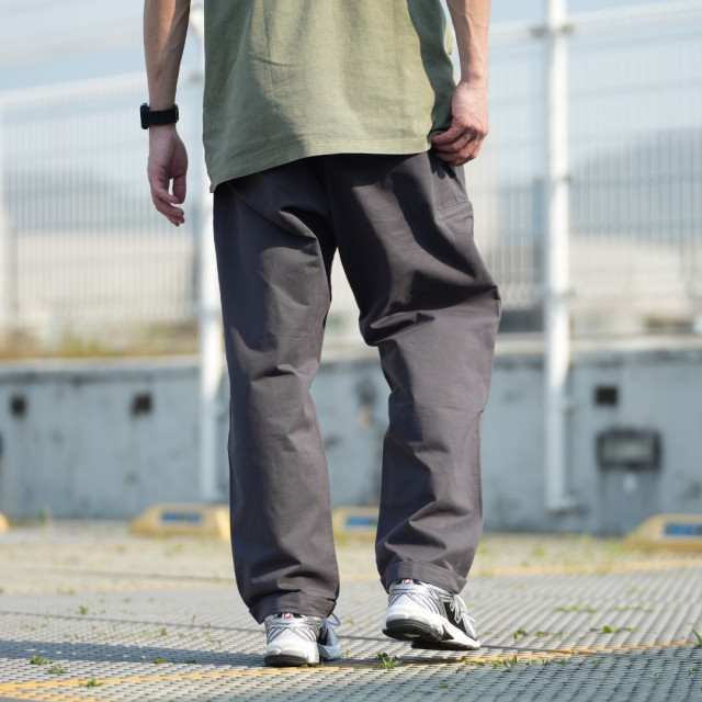 微錐廓型隱藏拉鏈反摺長褲