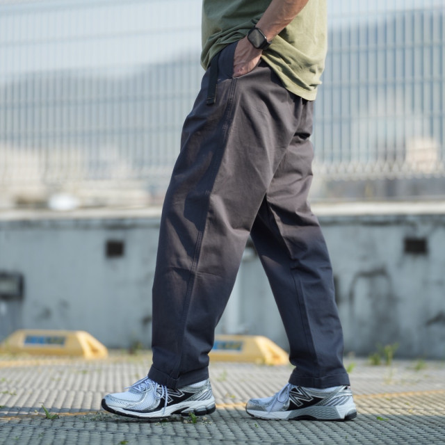 微錐廓型隱藏拉鏈反摺長褲