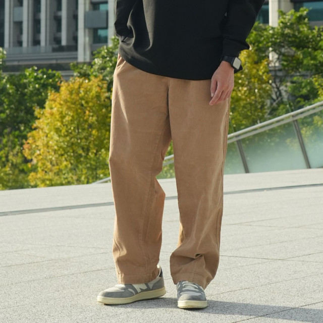 微錐CHINO復古水洗燈芯绒休閒褲