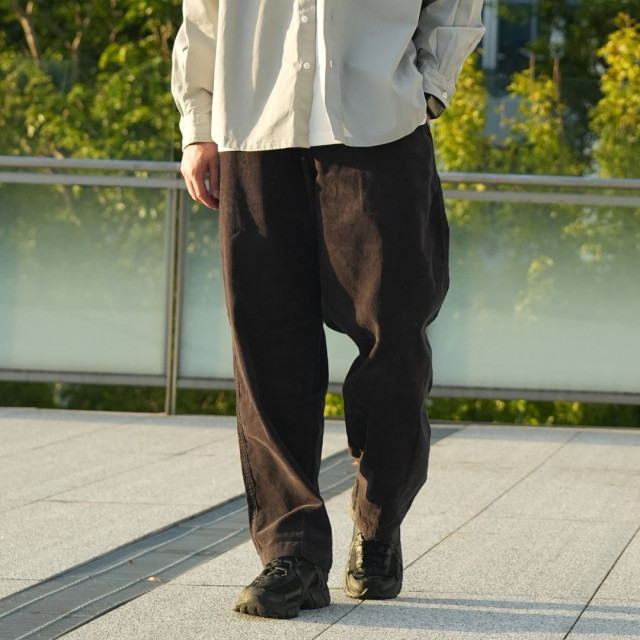 微錐CHINO復古水洗燈芯绒休閒褲