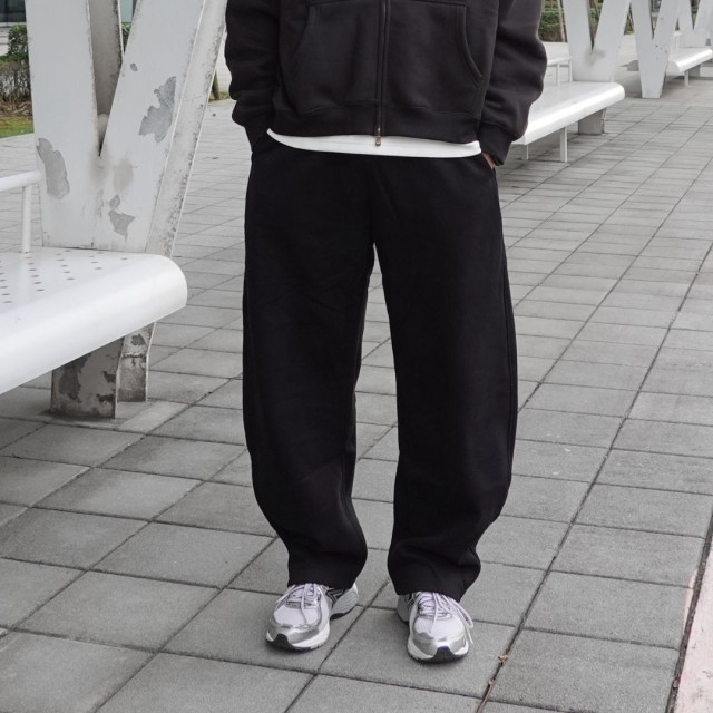 **430克重磅刷毛保暖微彎刀棉褲