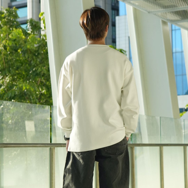 320克重磅太空棉口袋寬鬆長T