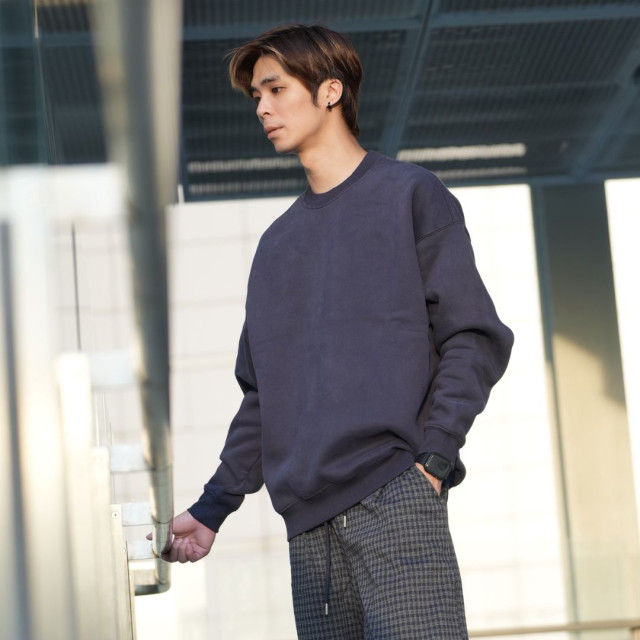 350克重磅刷毛保暖大學T