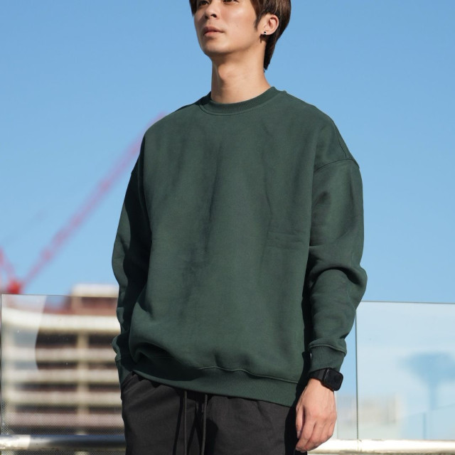 350克重磅刷毛保暖大學T