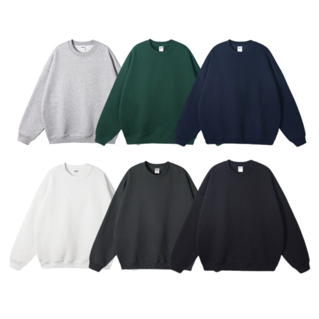 350克重磅刷毛保暖大學T