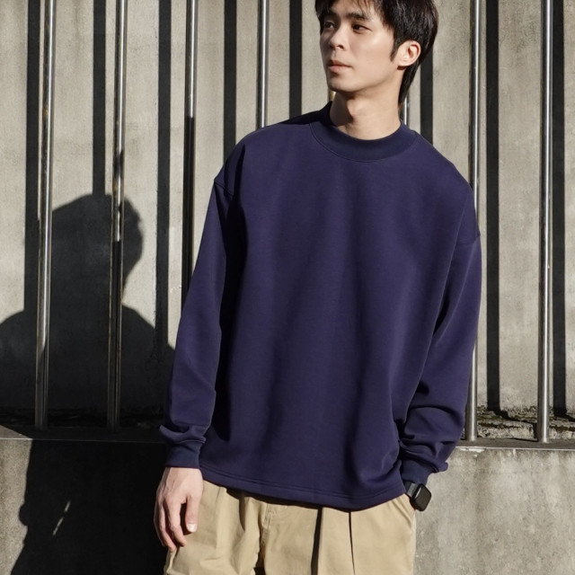 *320克重磅萊賽爾棉保暖親膚半高領長T