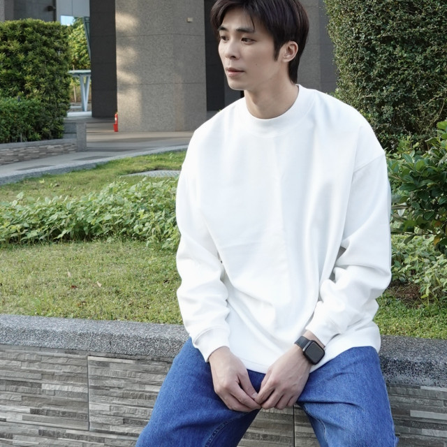 *320克重磅萊賽爾棉保暖親膚半高領長T