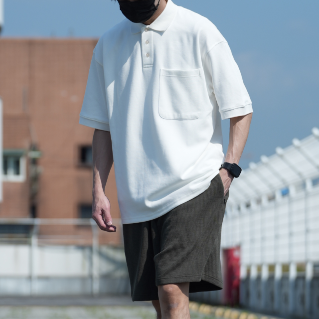 涼感空氣層珠地短袖POLO衫