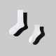 基本純棉中長筒襪