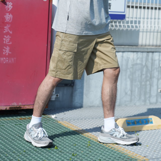 多口袋工裝五分短褲