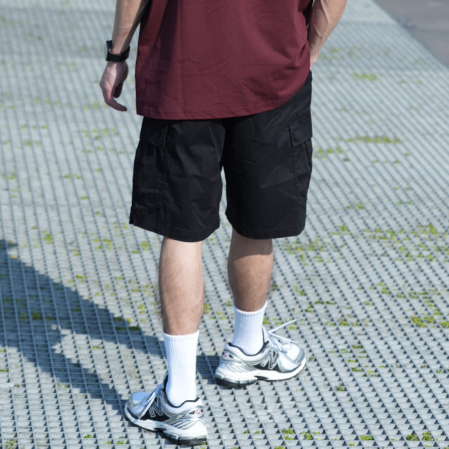 多口袋工裝五分短褲