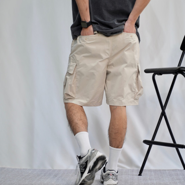 COOLMAX吸濕排汗涼感多口袋五分短褲