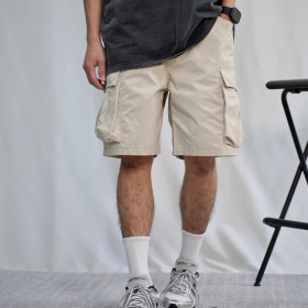 COOLMAX吸濕排汗涼感多口袋五分短褲