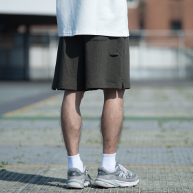 360克定織華夫格寬鬆棉褲