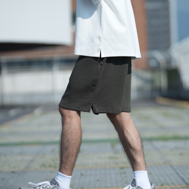 360克定織華夫格寬鬆棉褲