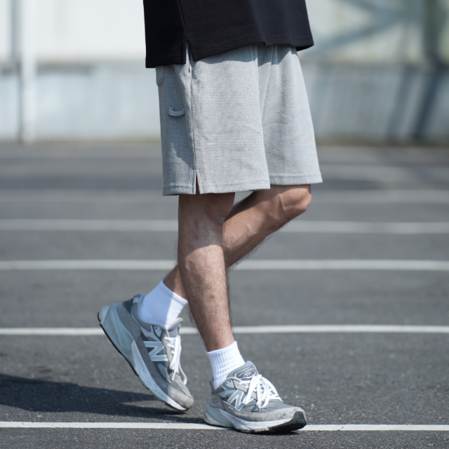 360克定織華夫格寬鬆棉褲