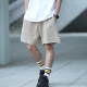復古水洗散邊休閒短褲