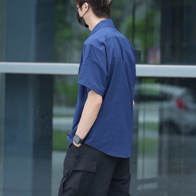 SORONA泡泡紗涼感速乾短袖襯衫