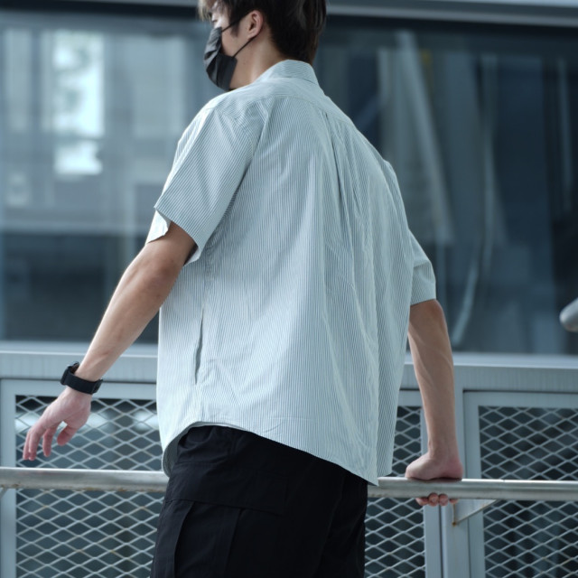 SORONA泡泡紗涼感速乾短袖襯衫