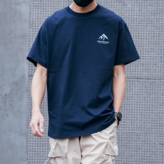 山峰印花簡約休閒短T