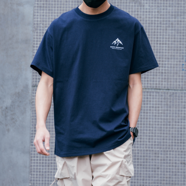 山峰印花簡約休閒短T