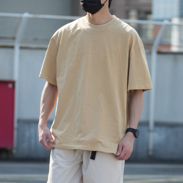 270克重磅臘染水洗短T