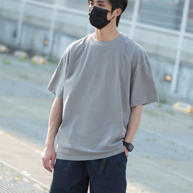 270克重磅臘染水洗短T