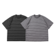 310克重磅雙紗條紋短T