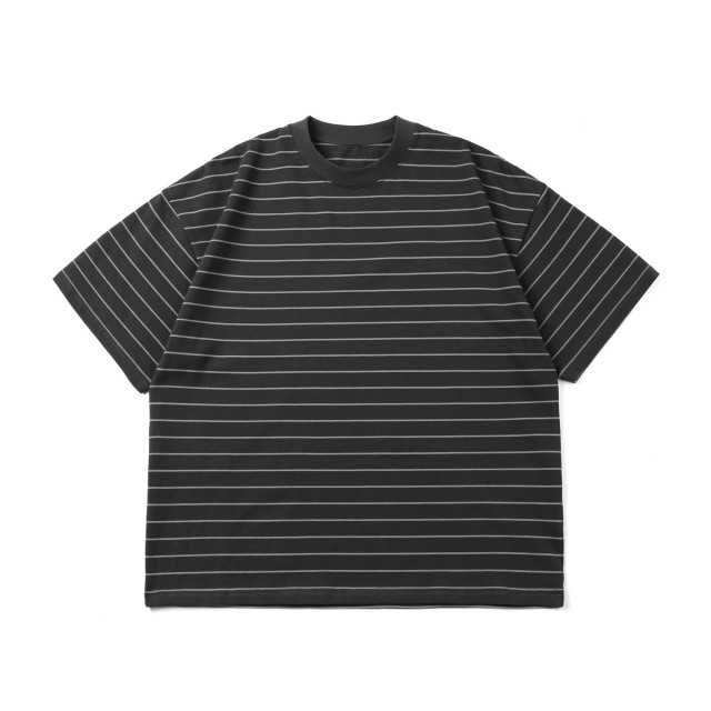 310克重磅雙紗條紋短T