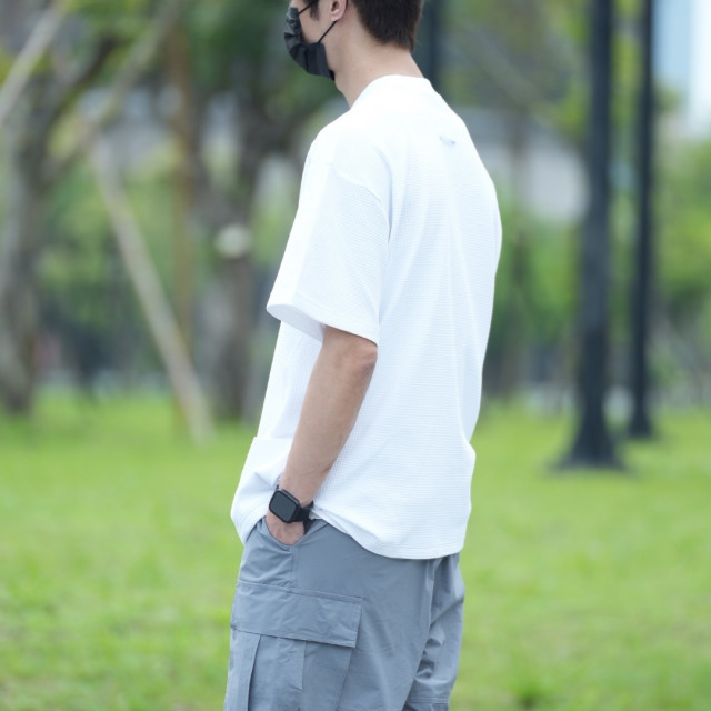 SOLOTEX華夫格親膚透氣口袋短T