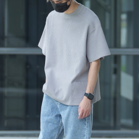 SOLOTEX華夫格親膚透氣口袋短T