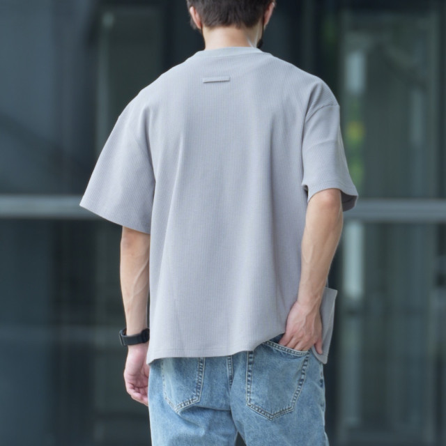 SOLOTEX華夫格親膚透氣口袋短T