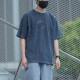 320克重磅復古水洗印花短T