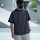 簡約插肩縫線拼接撞色休閒短T
