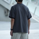 簡約插肩縫線拼接撞色休閒短T